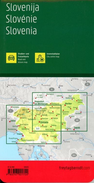 Slowenien, Straßen- und Freizeitkarte 1:150.000, freytag & berndt