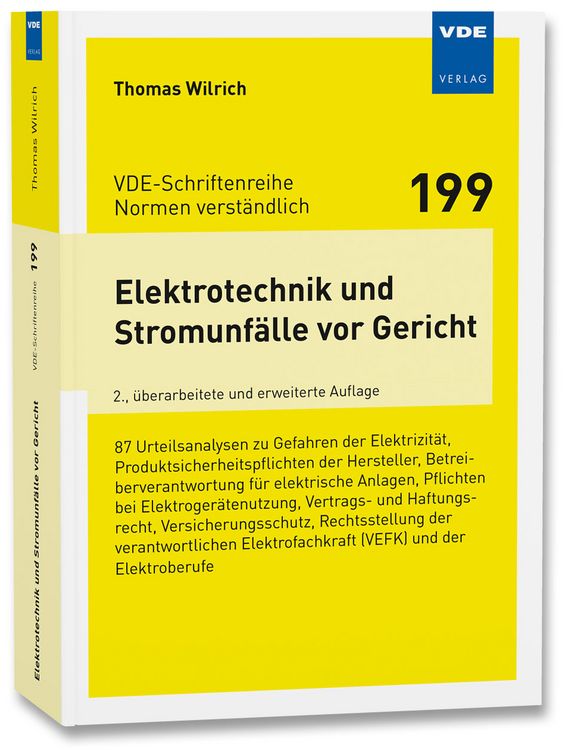 Produktbild: Elektrotechnik und Stromunf&auml;lle vor Gericht