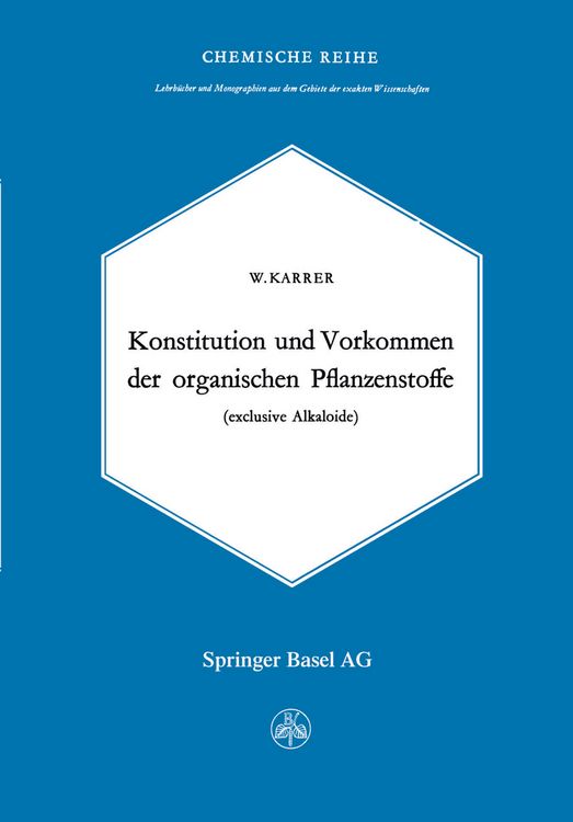 Produktbild: Konstitution und Vorkommen der organischen Pflanzenstoffe