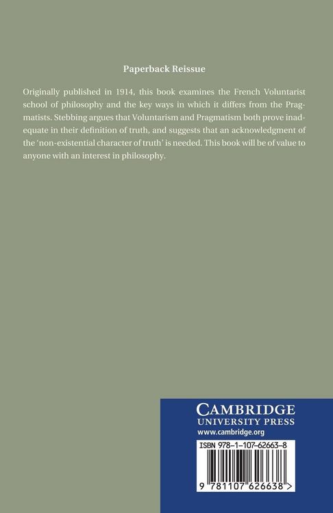 Produktbild: Pragmatism and French Voluntarism