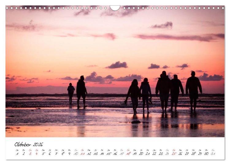 Produktbild: F&ouml;hrweh - Stimmungsvolle Nordsee Bilder (Wandkalender 2026 DIN A3 quer), CALVENDO Monatskalender