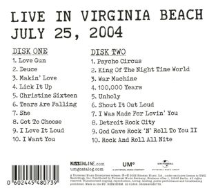 Produktbild: KISS Off The Soundboard: Live in Virginia Beach