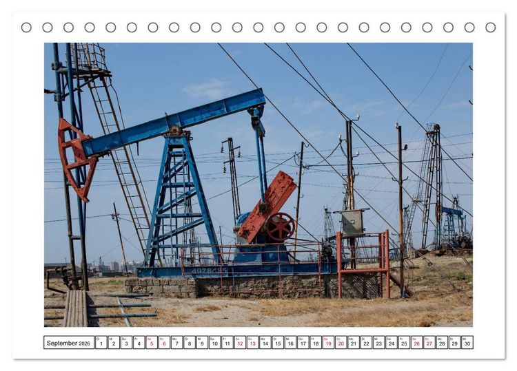 Produktbild: Baku - Erd&ouml;l, Sozialismus und Welterbe (Tischkalender 2026 DIN A5 quer), CALVENDO Monatskalender