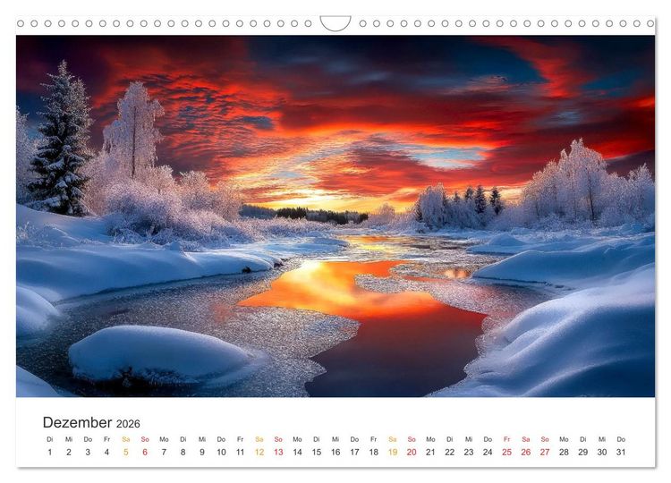 Produktbild: Die Sch&ouml;nheit der Sonne (Wandkalender 2026 DIN A3 quer), CALVENDO Monatskalender