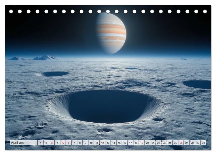 Produktbild: Kosmische Landschaften - Jenseits der Erde (Tischkalender 2026 DIN A5 quer), CALVENDO Monatskalender