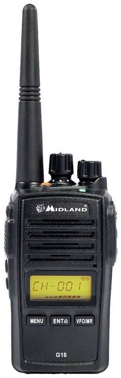 Produktbild: Midland G18 Pro NC 2er Koffer m. MA 25-M Security C1145.S1 PMR-Handfunkger&auml;t