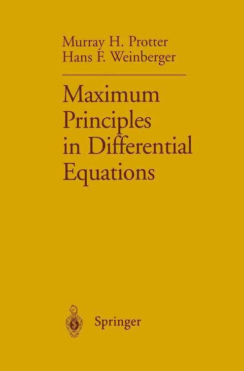 Produktbild: Maximum Principles in Differential Equations
