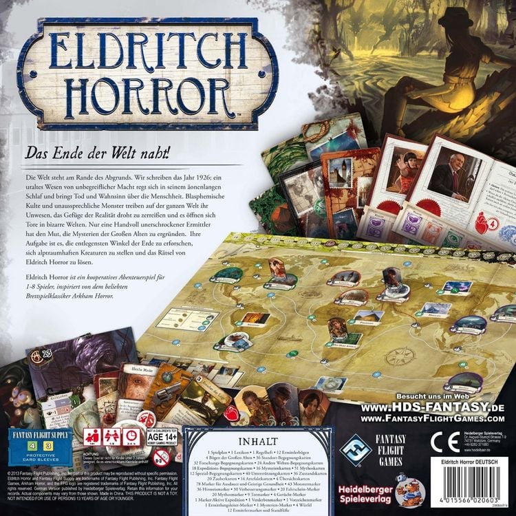 Produktbild: Eldritch Horror, Brettspiel