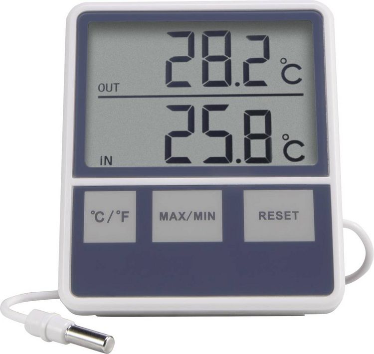 Produktbild: Kabelgebundenes Thermometer Wei&szlig; 1015