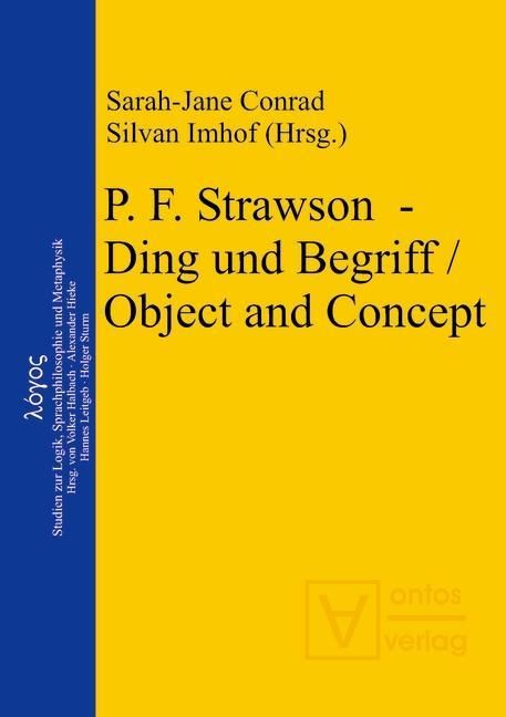 Produktbild: P. F. Strawson - Ding und Begriff / Object and Concept