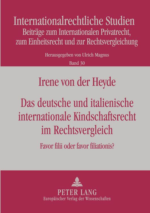 Produktbild: Das deutsche und italienische internationale Kindschaftsrecht im Rechtsvergleich