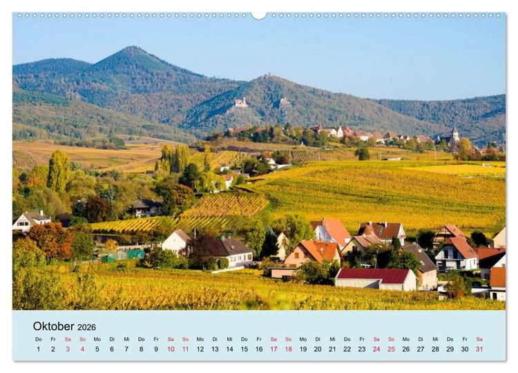 Produktbild: Elsass- und Vogesentr&auml;ume (Wandkalender 2026 DIN A2 quer), CALVENDO Monatskalender