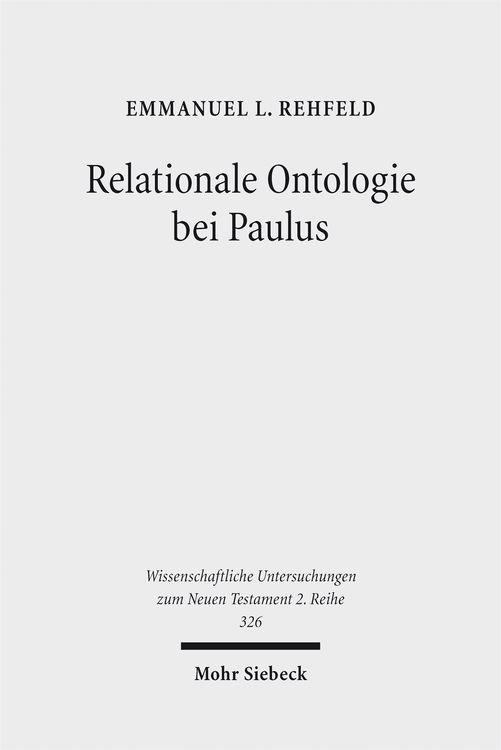 Produktbild: Relationale Ontologie bei Paulus