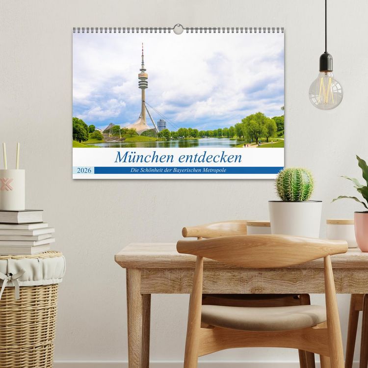Produktbild: M&uuml;nchen entdecken - Die Sch&ouml;nheit der Bayerischen Metropole (Wandkalender 2026 DIN A3 quer), CALVENDO Monatskalender