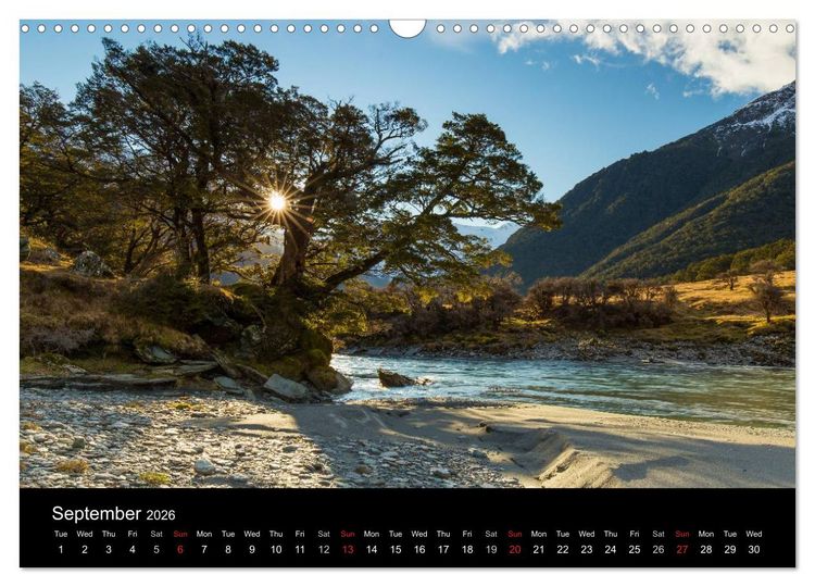 Produktbild: South Island of New Zealand (Wall Calendar 2026 DIN A3 landscape), CALVENDO 12 Month Wall Calendar