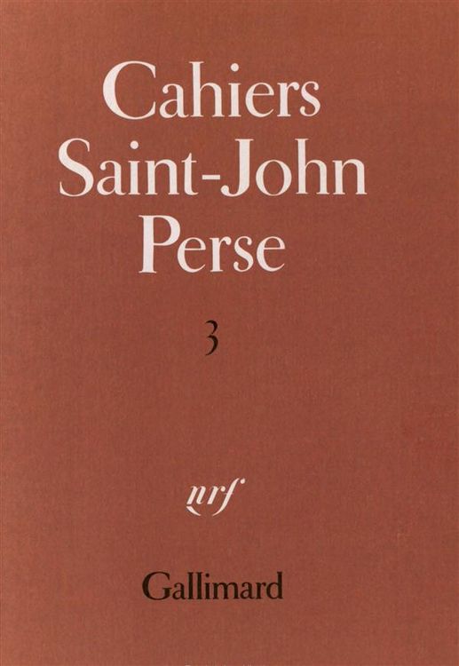 Produktbild: Cahiers Saint-John Perse. 3
