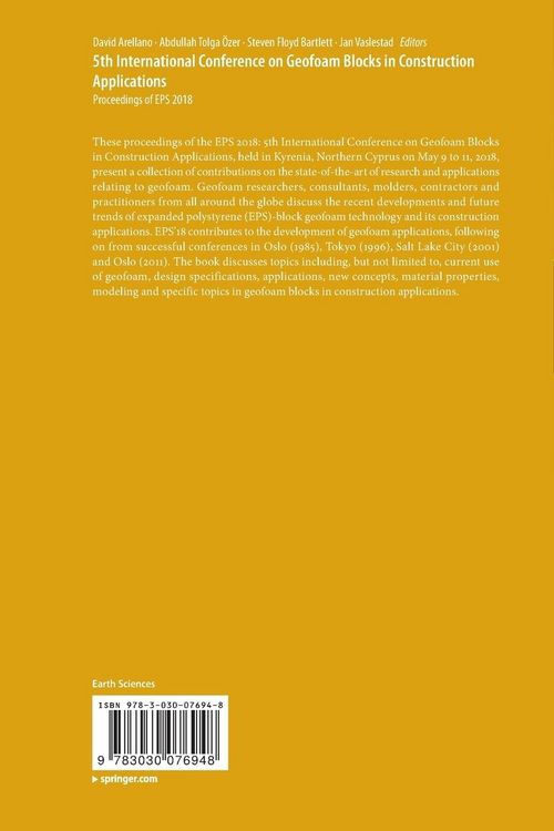 Produktbild: 5th International Conference on Geofoam Blocks in Construction Applications