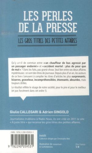 Produktbild: Les perles de la presse