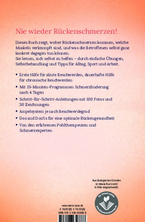 Produktbild: Rückenschmerzen selbst behandeln mit der Pohltherapie