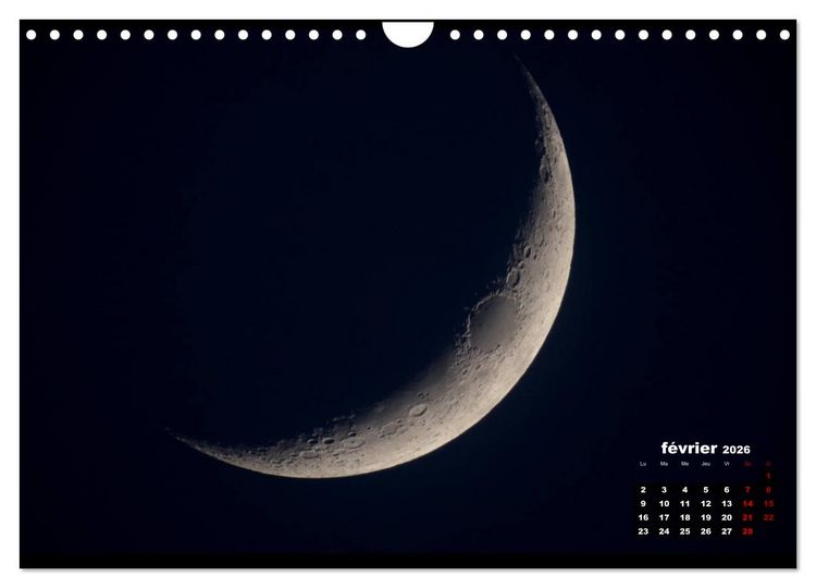 Produktbild: Phases de la lune (Calendrier mural 2026 DIN A4 vertical), CALVENDO calendrier mensuel