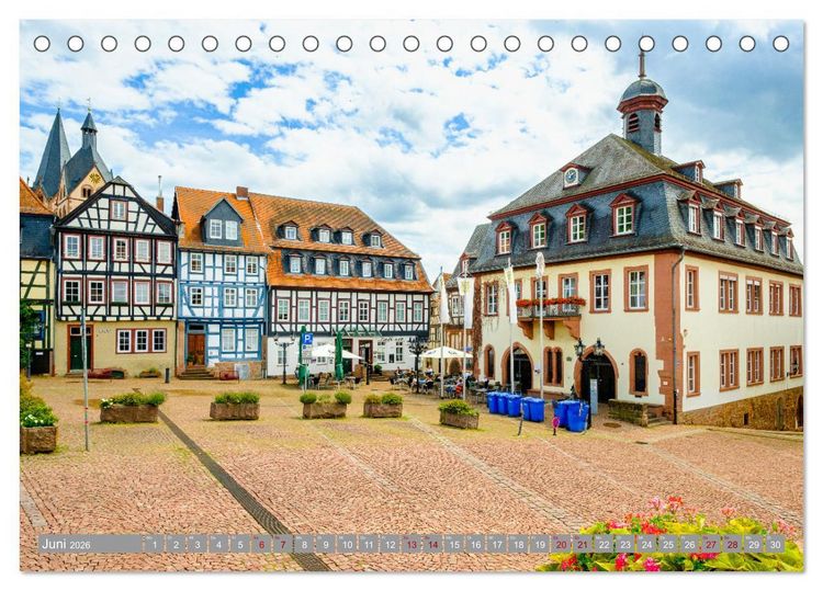 Produktbild: Ein Blick auf Gelnhausen (Tischkalender 2026 DIN A5 quer), CALVENDO Monatskalender