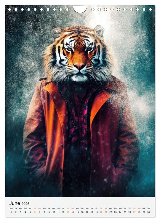 Produktbild: Animalia Fusion (Wall Calendar 2026 DIN A4 portrait), CALVENDO 12 Month Wall Calendar