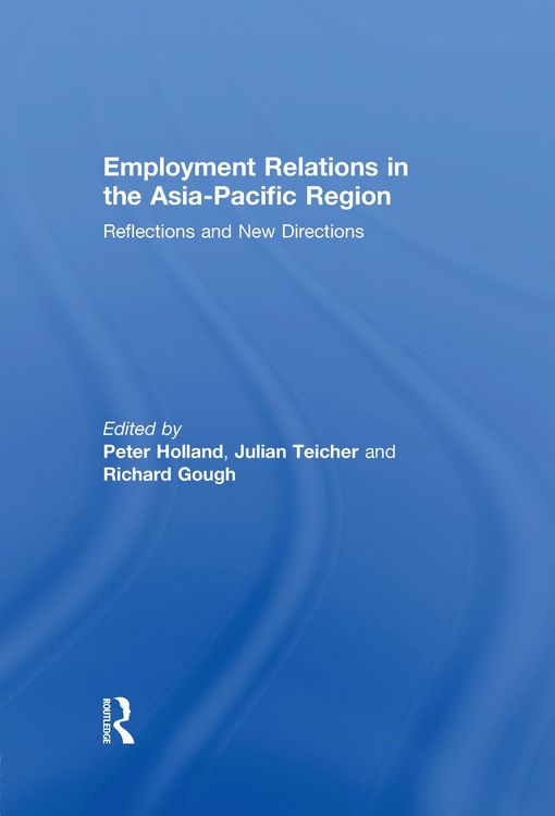 Produktbild: Employment Relations in the Asia-Pacific Region