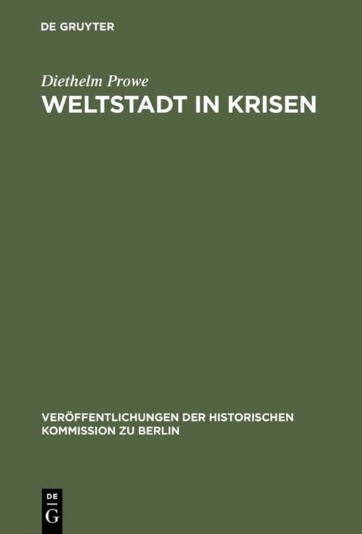 Produktbild: Weltstadt in Krisen