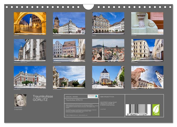 Produktbild: Traumkulisse G&Ouml;RLITZ (Wandkalender 2026 DIN A4 quer), CALVENDO Monatskalender