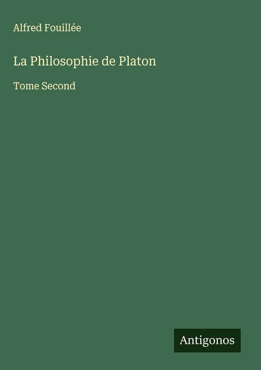Produktbild: La Philosophie de Platon