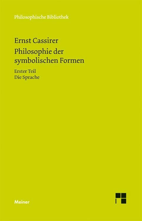 Produktbild: Philosophie der symbolischen Formen. Erster Teil