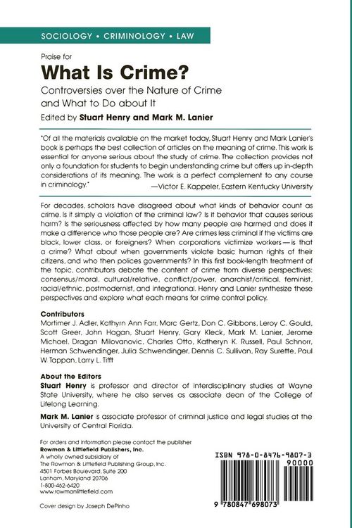 Produktbild: What Is Crime?