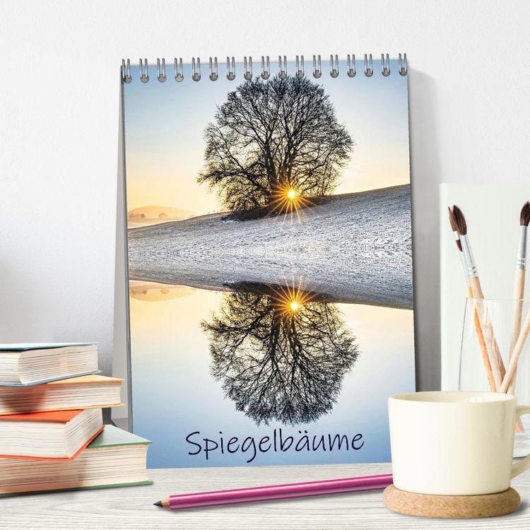 Produktbild: Spiegelb&auml;ume (Tischkalender 2026 DIN A5 hoch), CALVENDO Monatskalender