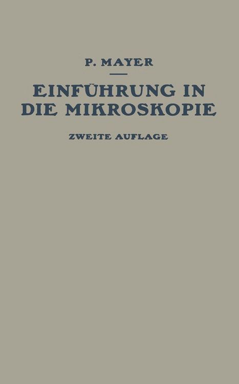 Produktbild: Einf&uuml;hrung in die Mikroskopie