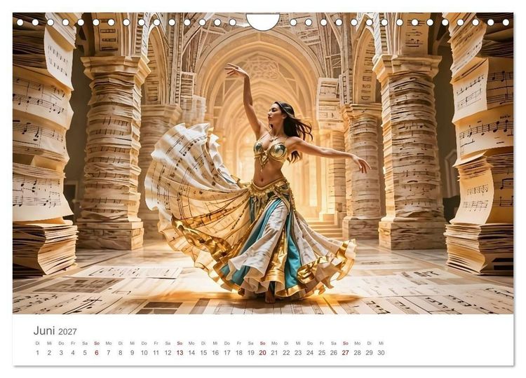 Produktbild: Tanz durch Traumwelten - Fantastische T&auml;nzerinnen in surrealen Klangr&auml;umen (Wandkalender 2027 DIN A4 quer), CALVENDO Monatskalender