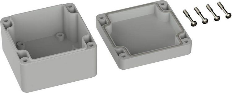 Produktbild: TRU COMPONENTS TC-9065600 Industrie-Geh&auml;use 82 x 80 x 55 ABS Lichtgrau (RAL 7035) 1St.
