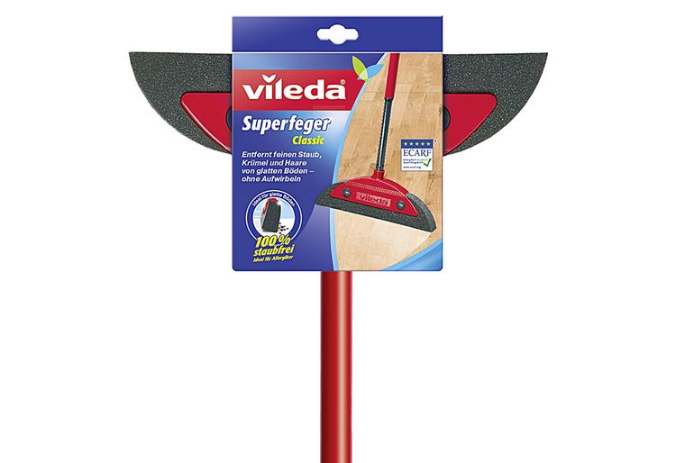 Produktbild: Vileda 1469 Superfeger Classic mit Teleskopstiel Besen 1St.