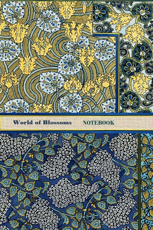 Produktbild: World of Blossoms Notebook [ruled Notebook/Journal/Diary to write in, 60 sheets, Medium Size (A5) 6x9 inches]