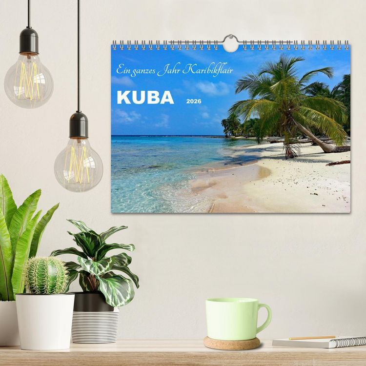 Produktbild: Kuba - Ein ganzes Jahr Karibikflair (Wandkalender 2026 DIN A4 quer), CALVENDO Monatskalender