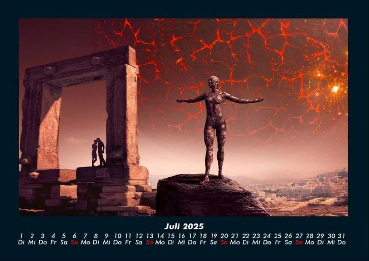 Produktbild: Mit Fantasy durch's Jahr 2025 Fotokalender DIN A4