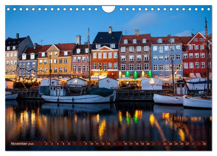 Produktbild: D&auml;nemark - J&uuml;tland & Kopenhagen, Impressionen aus dem hohen Norden (Wandkalender 2026 DIN A4 quer), CALVENDO Monatskalender