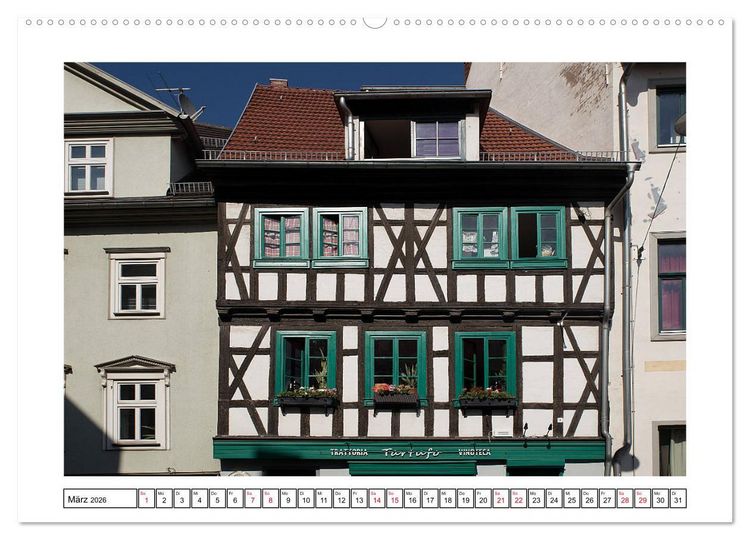 Produktbild: Erfurt (hochwertiger Premium Wandkalender 2026 DIN A2 quer), Kunstdruck in Hochglanz