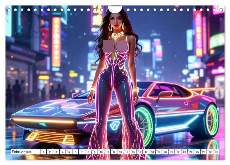Produktbild: Cars & Girls (Wandkalender 2026 DIN A4 quer), CALVENDO Monatskalender