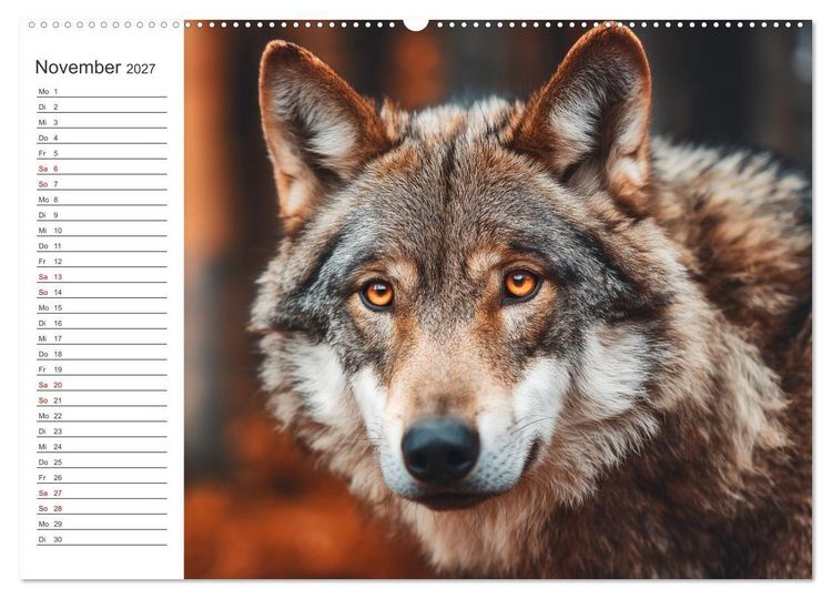 Produktbild: Die Seele der Wildnis (hochwertiger Premium Wandkalender 2027 DIN A2 quer), Kunstdruck in Hochglanz