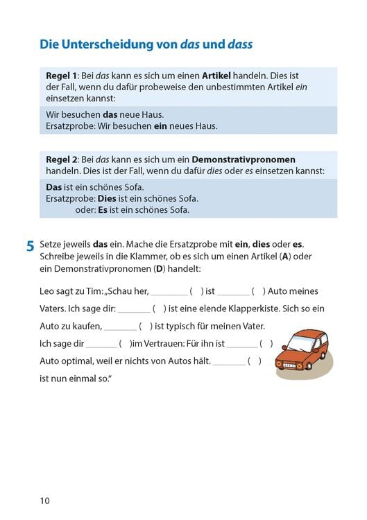 Rechtschreibtraining ab 5. Klasse und für Erwachsene