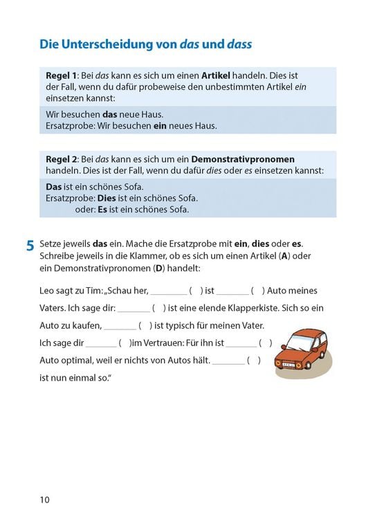 Produktbild: Rechtschreibtraining ab 5. Klasse und f&uuml;r Erwachsene, A5-Heft