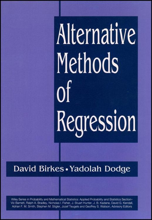 Produktbild: Alternative Methods of Regression