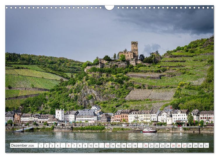 Produktbild: Kaub - Romantische Stadt am Rhein (Wandkalender 2026 DIN A3 quer), CALVENDO Monatskalender