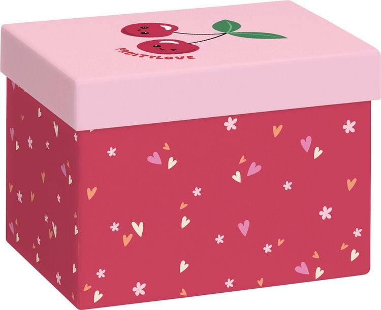 Produktbild: Geschenkbox A6+ Yumi rot dunkel