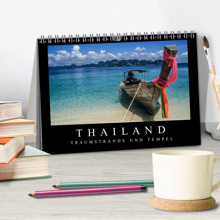 Produktbild: Thailand - Traumstr&auml;nde und Tempel (Tischkalender 2026 DIN A5 quer), CALVENDO Monatskalender